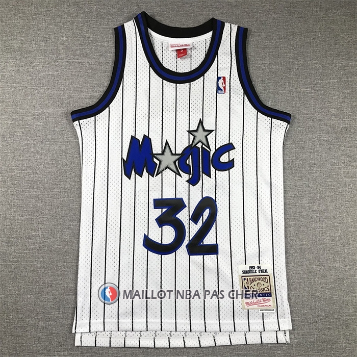 Maillot Enfant Orlando Magic Shaquille O'neal NO 32 Mitchell & Ness 1993-94 Blanc